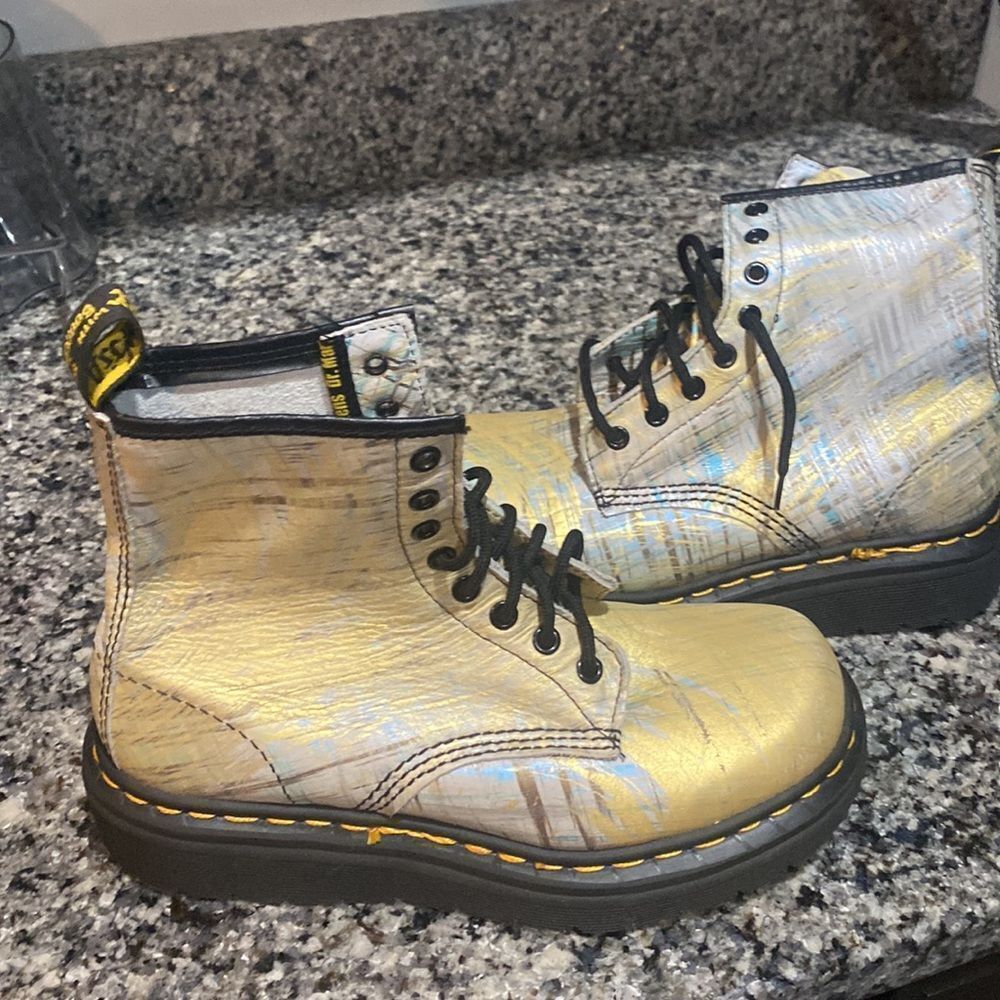 Dr Marten leather indigo smooth boots sz5 - Picture 2 of 4